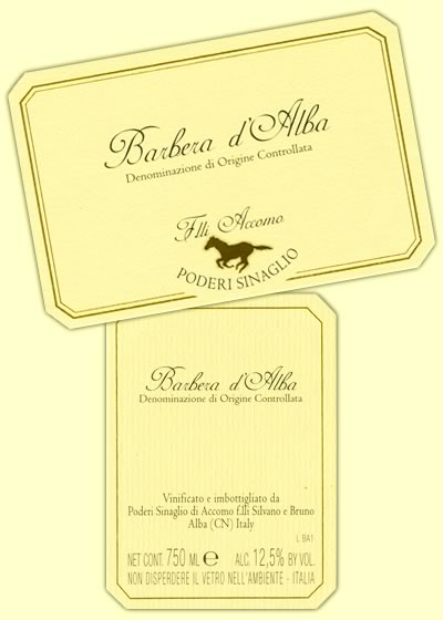 [ Labels ] - Barbera d'Alba D.o.c.